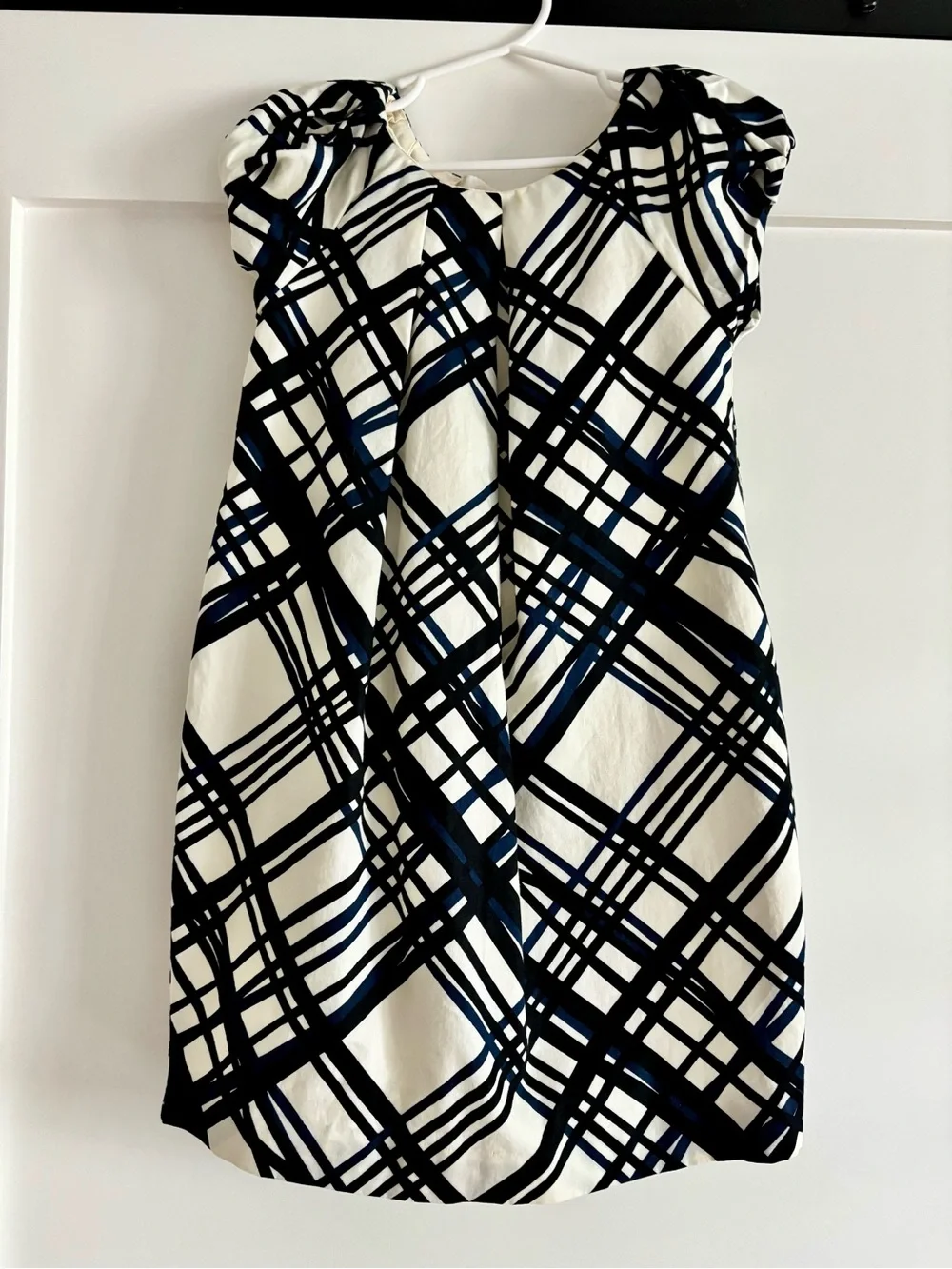 Navy, Cream and Black Girls 5T Dress